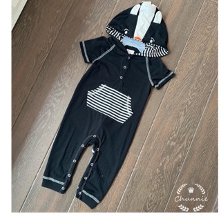 Set bộ body bé trai kèm mũ hình cáo mùa hè đẹp