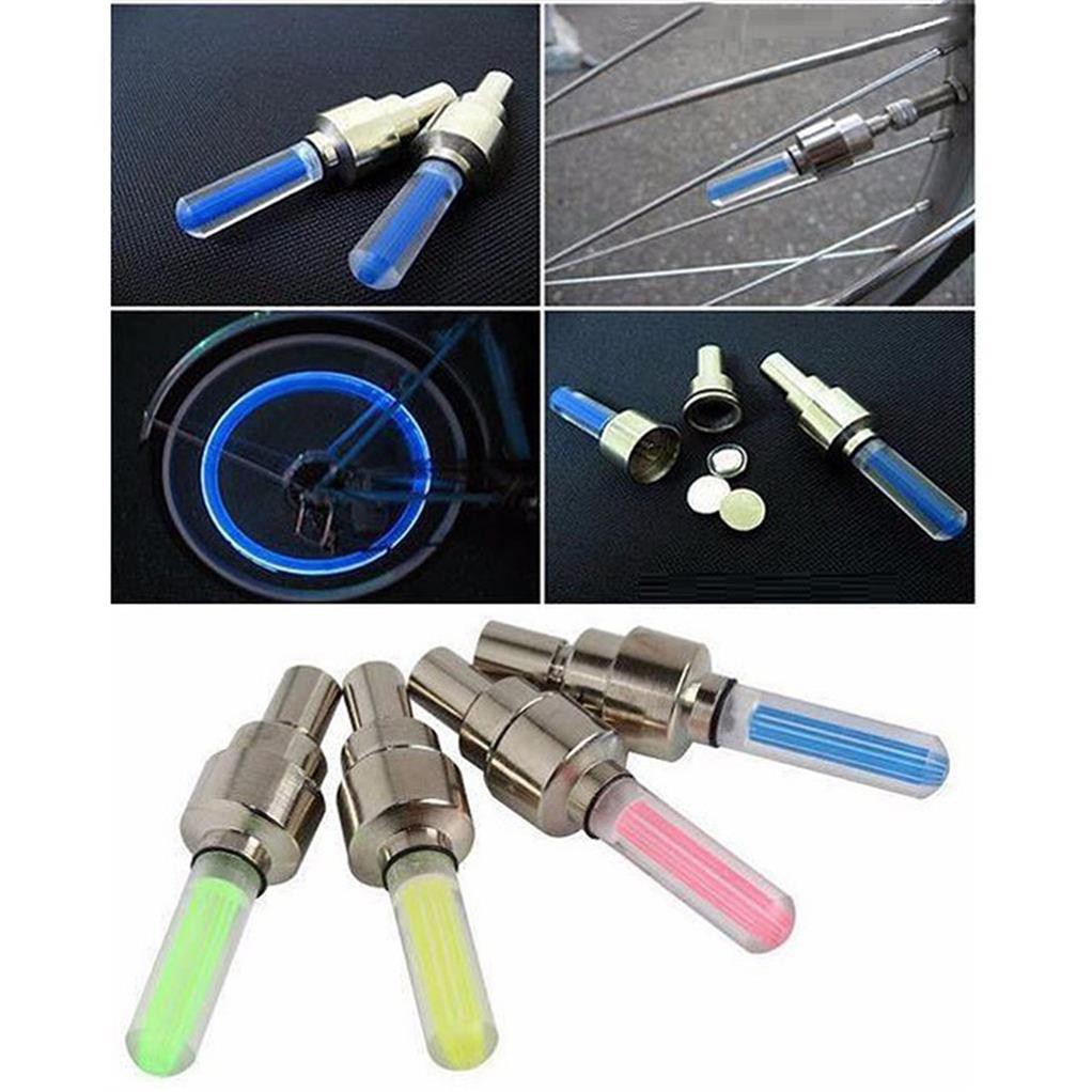 Bộ 2 Đèn Led Gắn Van Bánh Xe Đạp