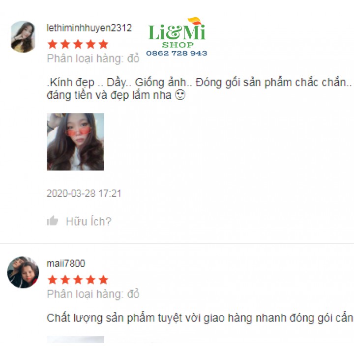 ❌GIÁ SỐC❌Mắt Kính Thời Trang Unisex 💞 Kính Mát Vuông Nam Nữ Hot Trend 2020 GLM1279 | BigBuy360 - bigbuy360.vn