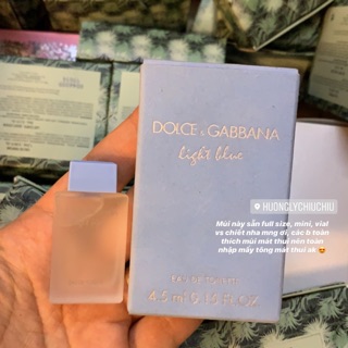 Nước hoa Light Blue mini 4.5ml