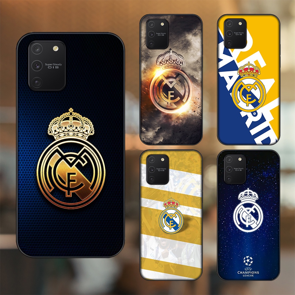 Ốp lưng Samsung S10 Lite viền đen in hình Real Madrid