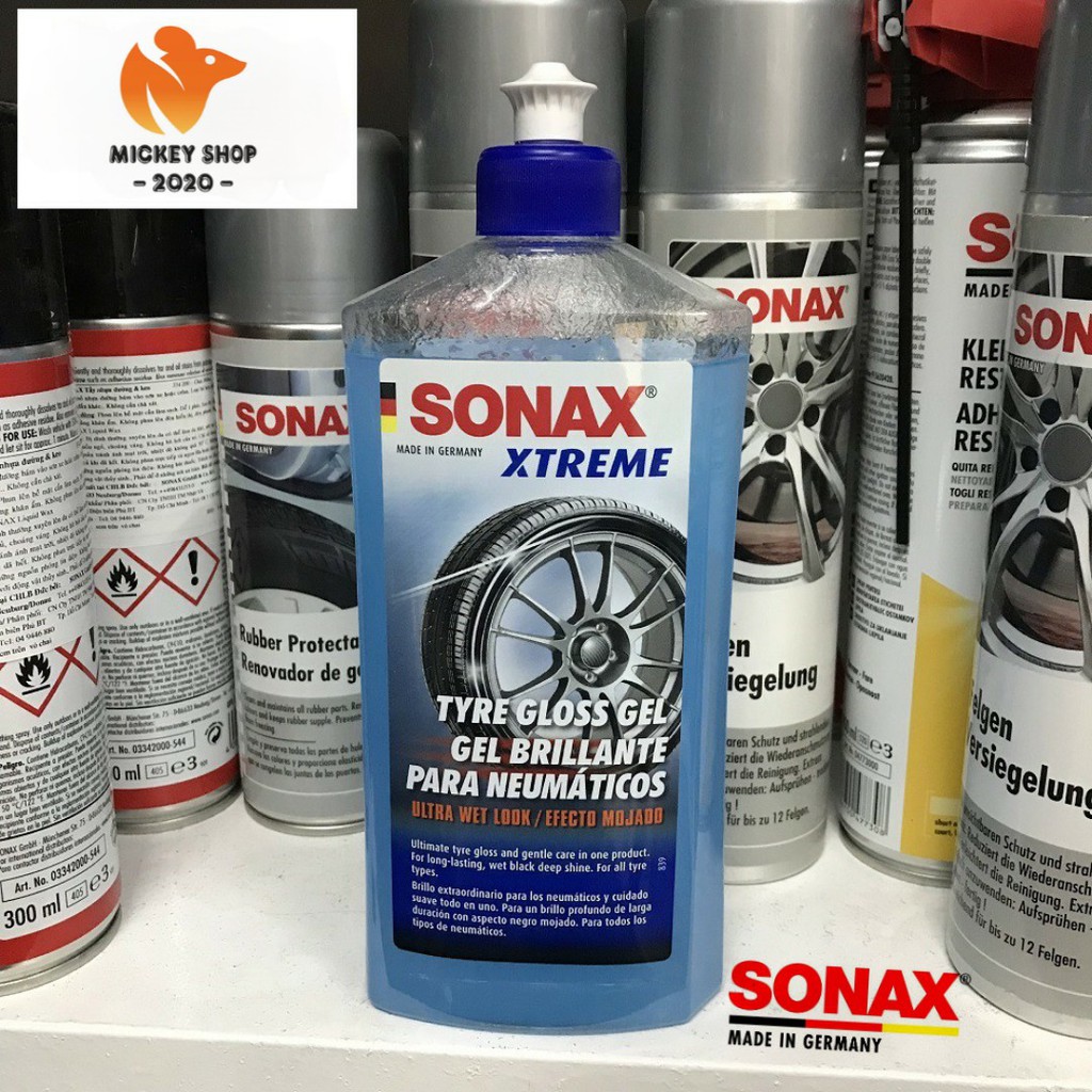 [ CAO CẤP ] Gel Làm Bóng Và Bảo Vệ Vỏ Lốp SONAX Tyre Gloss Gel 235241 500ml - CHÍNH HÃNG