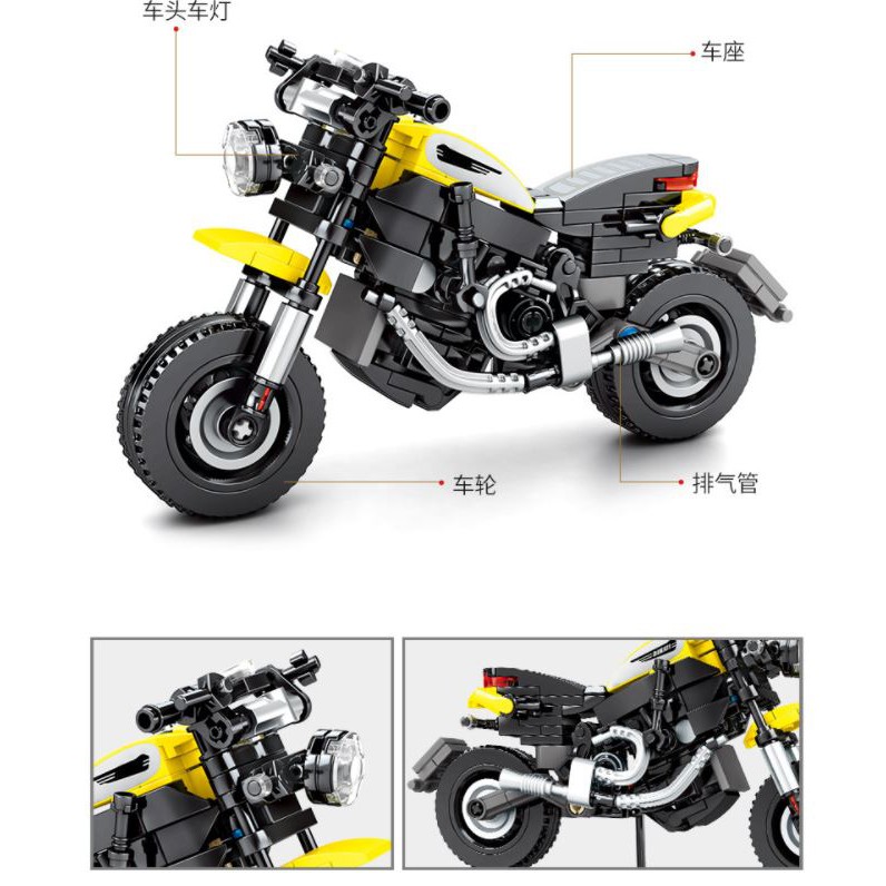 [300 CHI TIẾT] Bộ Đồ Chơi lego mô hình vespa  Xếp Hình LEGO Xe Đua, Xe Máy, Xe Moto , Mô Hình Xe