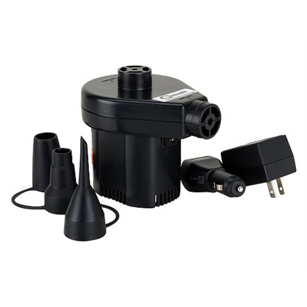 Máy Bơm hơi điện mini 2 chiều thổi hút có 3 đầu lớn nhỏ khác nhau phù hợp bơm bể phao ghế đệm hơi