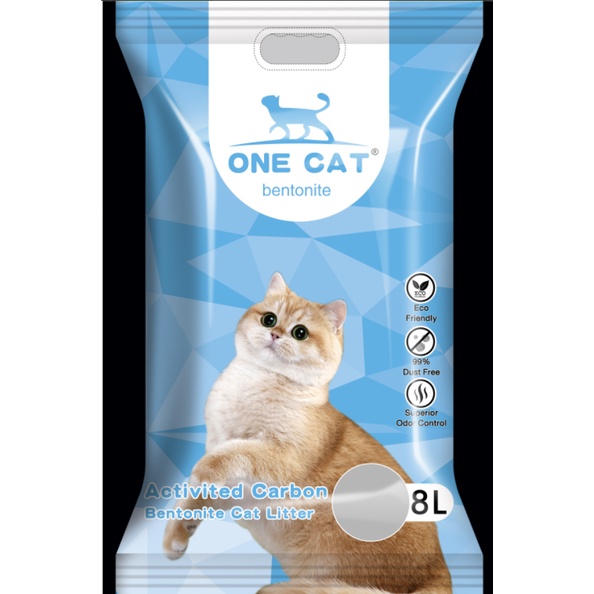 [PHÂN PHỐI] - Cát vệ sinh mèo One Cat Litter 8L/ 4kg - mix than hoạt tính siêu vón