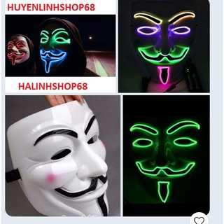 Mặt Nạ Hacker, mặt nạ hacker CÓ ĐÈN - Mặt Nạ cao cấp ( ĐÈN CÓ NHIỀU MÀU,NHIỀU KIỂU NHÁY ĐỔI MÀU)