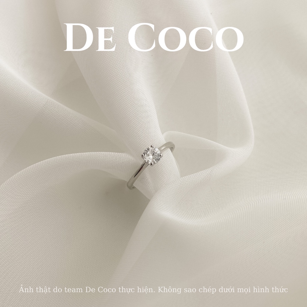 Nhẫn bạc mạ vàng Space decoco.accessories