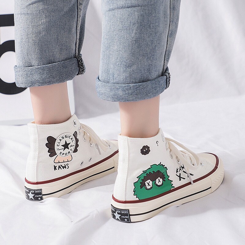 ] Giày thể thao cao cổ in hình ngộ nghĩnh mã 719 | BigBuy360 - bigbuy360.vn