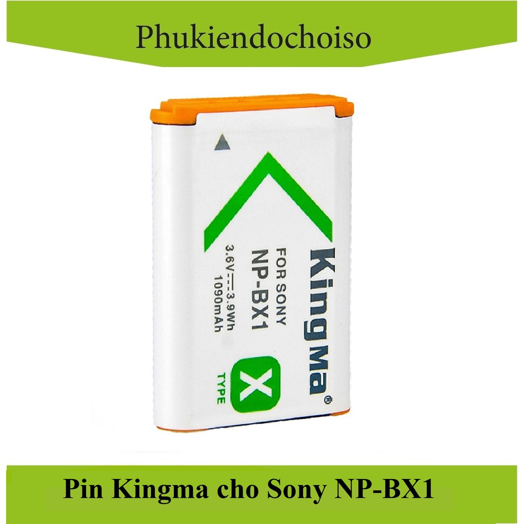 Bộ 1 pin 1 sạc Kingma cho Sony NP-BX1 + Hộp đựng Pin, Thẻ nhớ