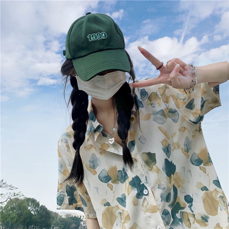 Áo Sơ Mi Chiffon Tay Ngắn Dáng Rộng In Họa Tiết Phong Cách Cổ Điển Thời Trang Mùa Hè Mới Cho