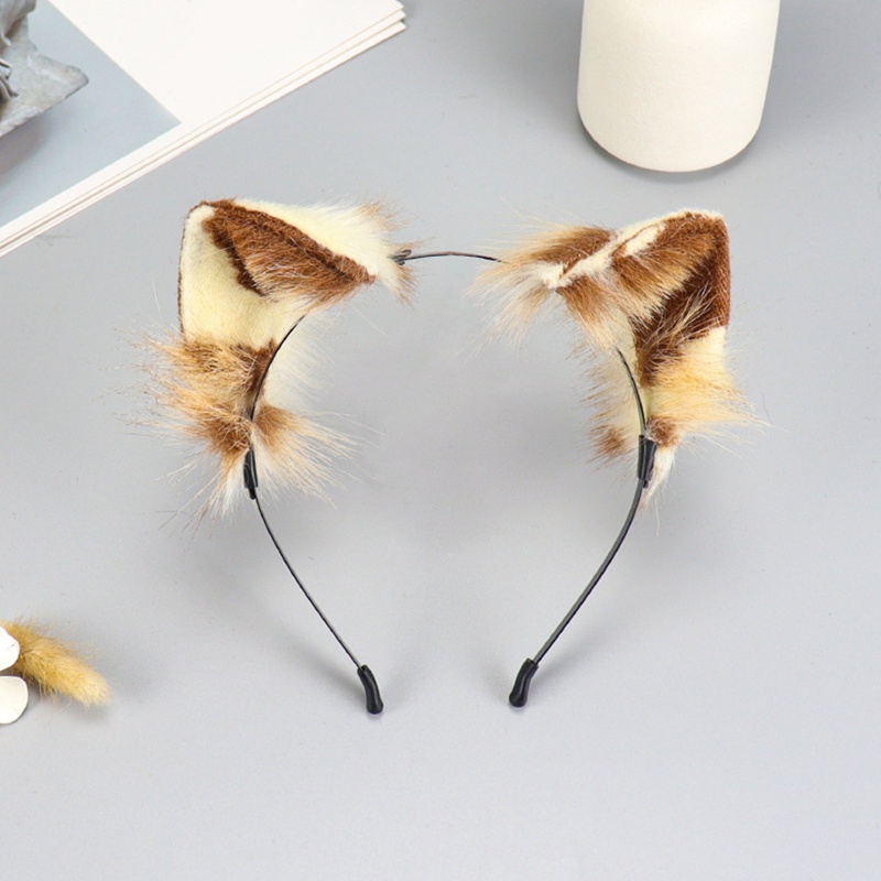 Bộ Đuôi Cáo Giả Và Kẹp Tai Độc Đáo Cho Tiệc Hóa Trang