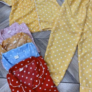 Pizama chấm bi Kate lụa