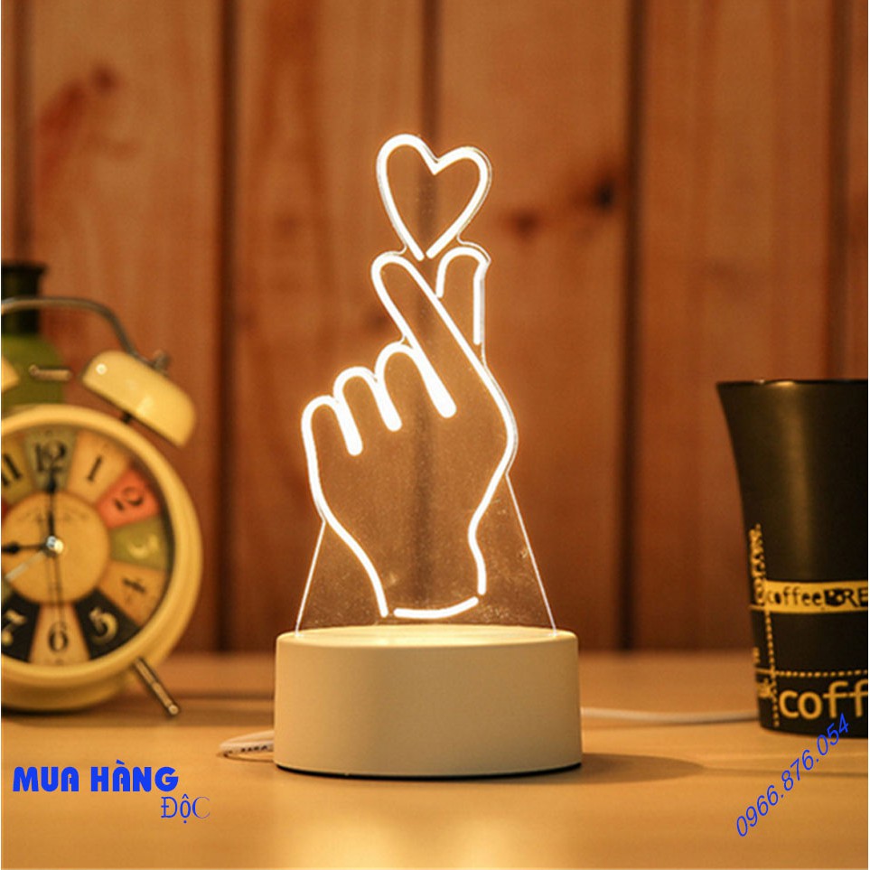 Đèn Ngủ  💡💡💡 Đèn LED 3D Matrix Ánh Sáng Sáng Tạo