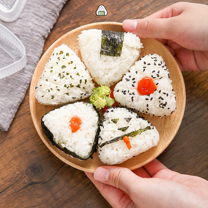 Cơm nắm hình tam giác làm khuôn sushi tạo tác gia dụng lười mài bento dụng cụ cơm cuộn rong biển