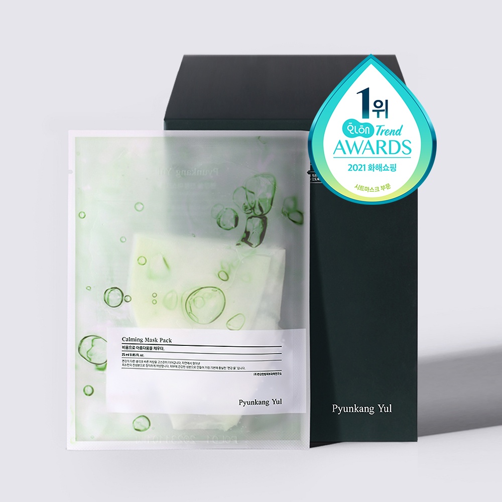 Set mặt nạ dưỡng làm dịu và cấp ẩm sâu cho da  Pyunkang Yul Calming Mask và High Moisturizing Essence Mask 25ml