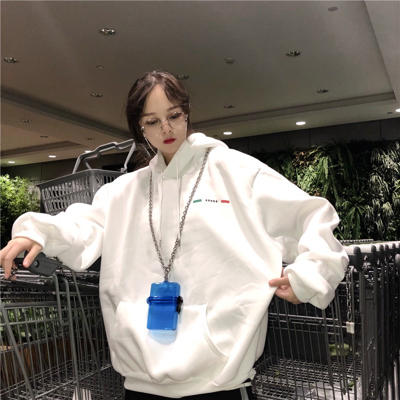 ÁO HOODIE NỮ DÁNG RỘNG