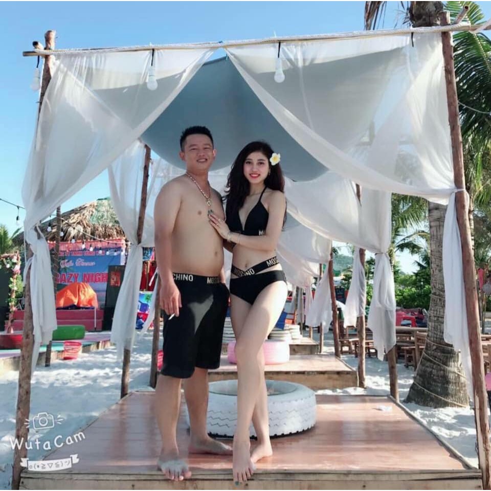 Đồ bơi đôi Bikini đôi Mochino cực sang