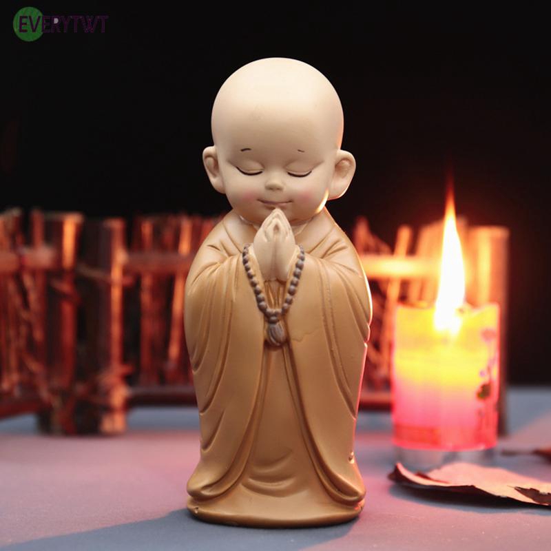 Buddha Small Monk Guanyin Home Decor Ornament Statues Ornament Sculpture Resin