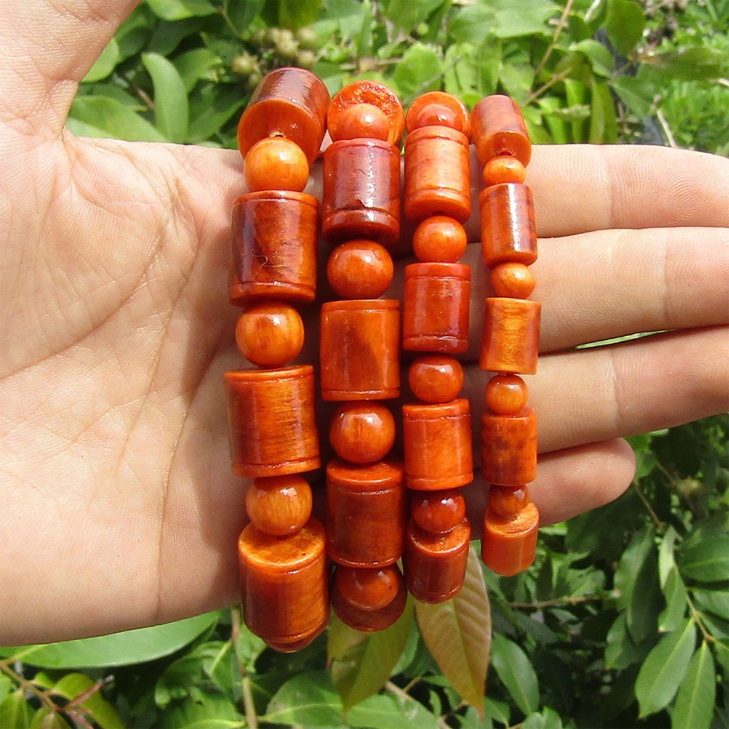 Vòng Tay Huyết Long Đốt Trúc Thấu Quang 100% -8ly-10ly-12ly-14ly