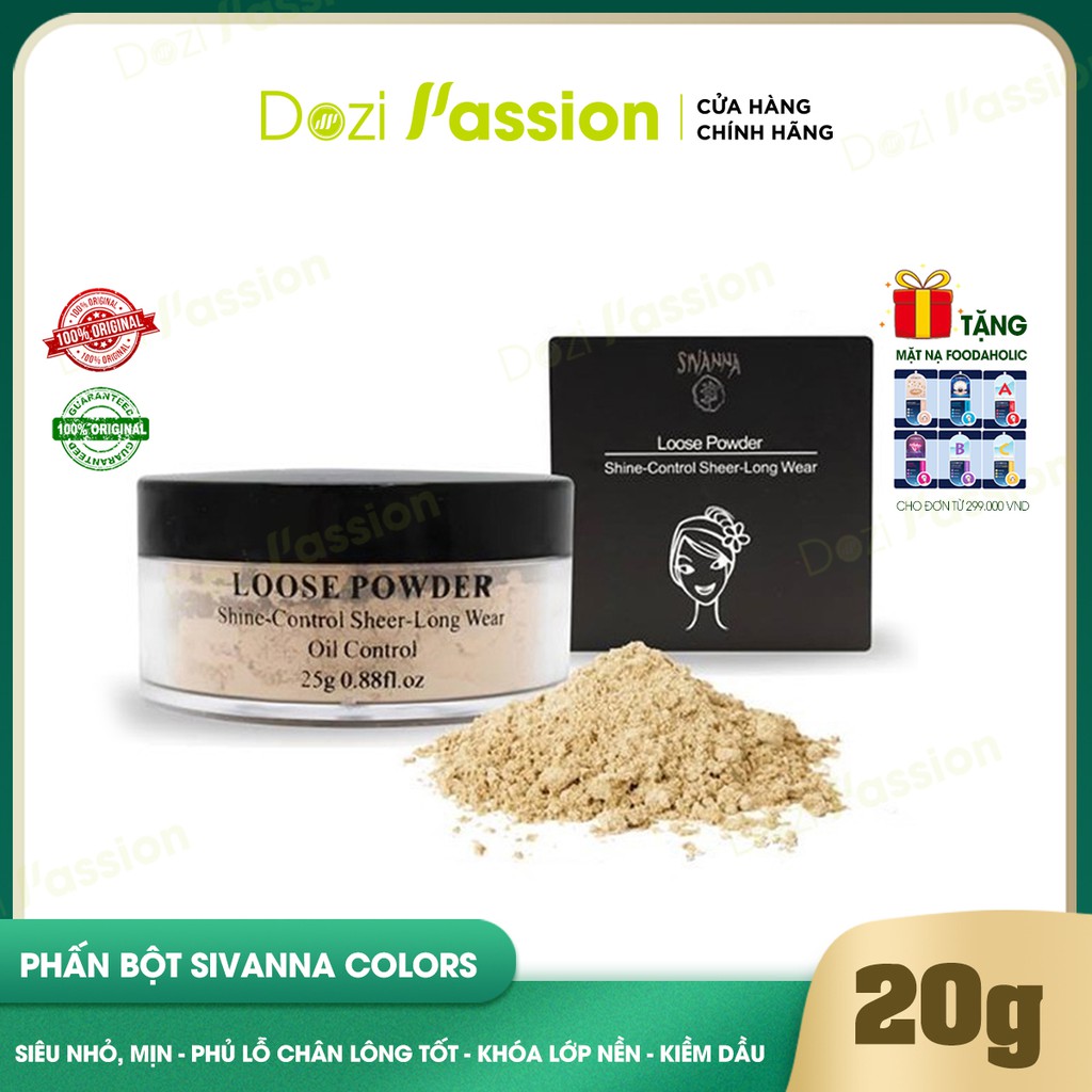 Phấn Phủ Sivanna Dạng Bột Kiềm Dầu, Giữ Lớp Make Up Lâu Trôi - Sivanna Loose Powder Oil Control 20g