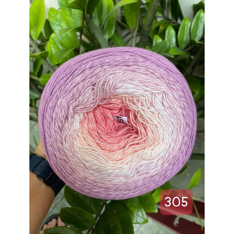 Len cotton cầu vồng Flowers - Nhập khẩu từ chính hãng YarnArt - 250gram dài 1000m (Bảng màu từ 301-320)