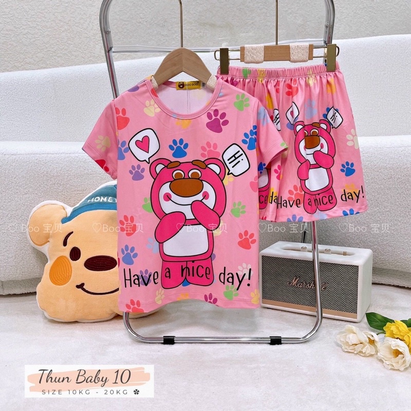 Đồ bộ đùi BABY thun 3D cực xinh cho bé