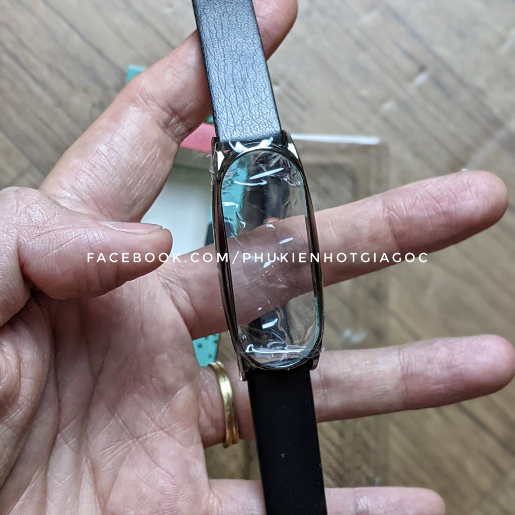 Dây da Mijobs cho Mi band 5 / Dây Mi band 4, Dây Miband 3 làm bằng da - Chính hãng Mijobs