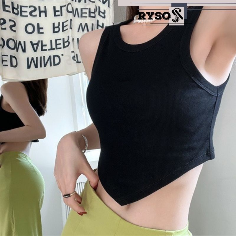 Áo thun 3 lỗ vạt nhọn chất co giãn thoáng mát RYSO