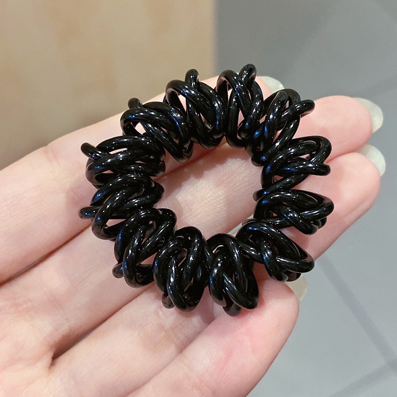 Dây buộc tóc kiểu dây điện thoại co giãn không đau