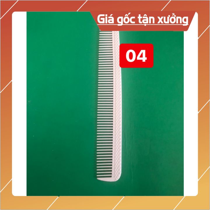 [TẬN GỐC] lược cắt tóc 007 màu trắng ,có nhiều mẫu . chất nhựa dẻo chống nhiệt tót khi sấy tóc ko sợ bị quéo loại tốt