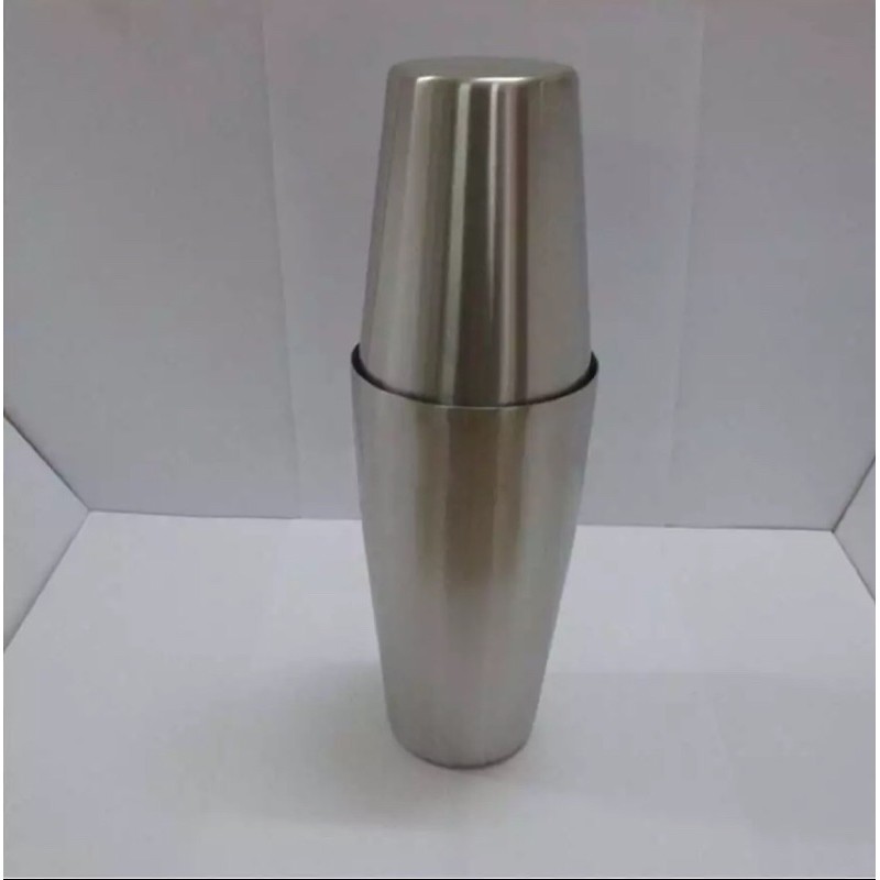 Bộ shaker 2 mảnh inox 2 đáy cao cấp (inox 304)