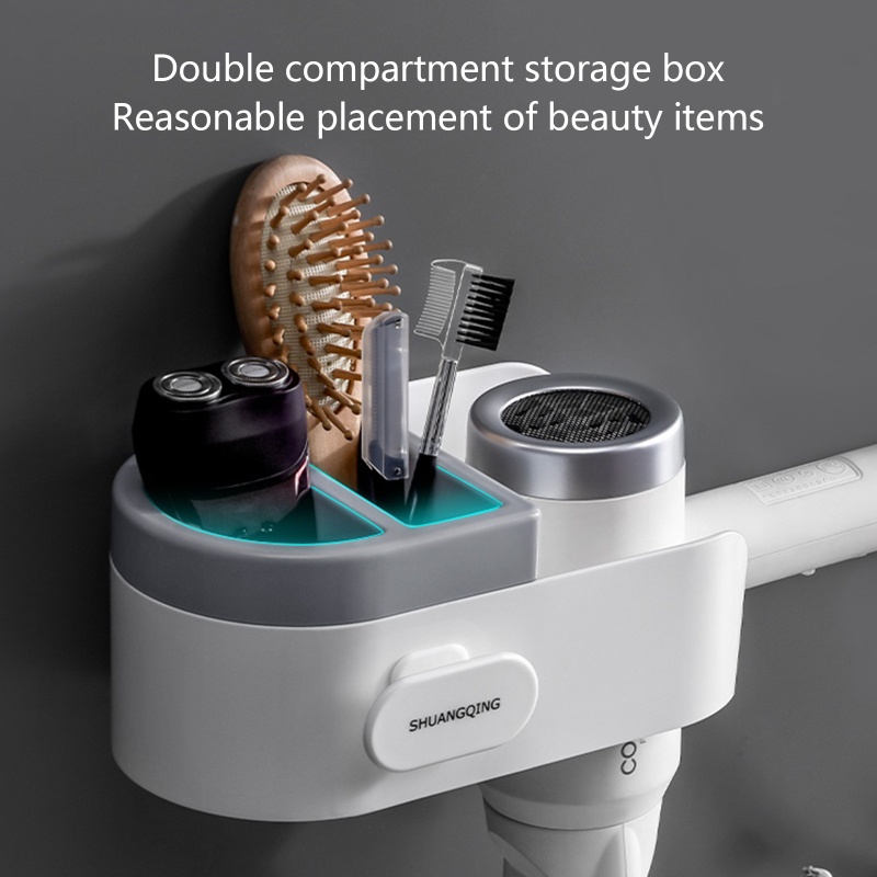 QQ Giá Đỡ Máy Sấy Tóc Bằng Nhựa Tiện Dụng Cho Phòng Tắm