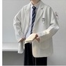 Áo Blazer nam form rộng Waffle, áo khoác ngoài blazer nam mặc ngoài phong hàn quốc thời trang ulzzang mẫu 2022