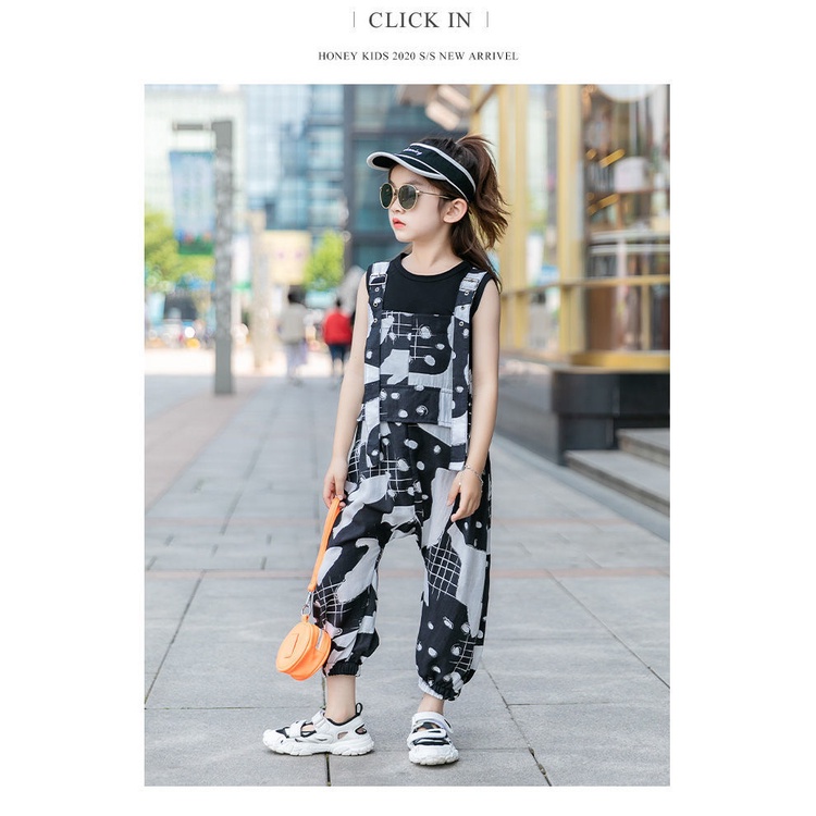 Set Áo Thun Sát Nách + Quần Short Năng Động Thời Trang Cho Bé Gái Từ 2-10 Tuổi