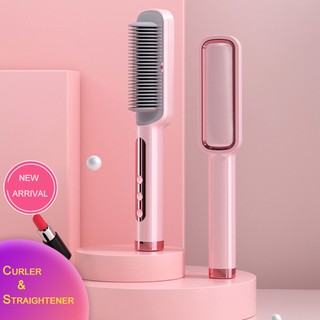 [Hàng mới về] Lược uốn/duỗi tóc làm nóng chuyên nghiệp bằng điện thông minh