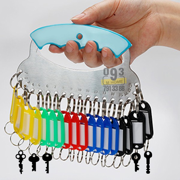Móc Treo Chìa Khóa Cầm Tay,Hộp Đựng Chìa Khóa 18 cái 28 cái Móc Treo Kèm Thẻ Ghi Nhớ Móc Khóa