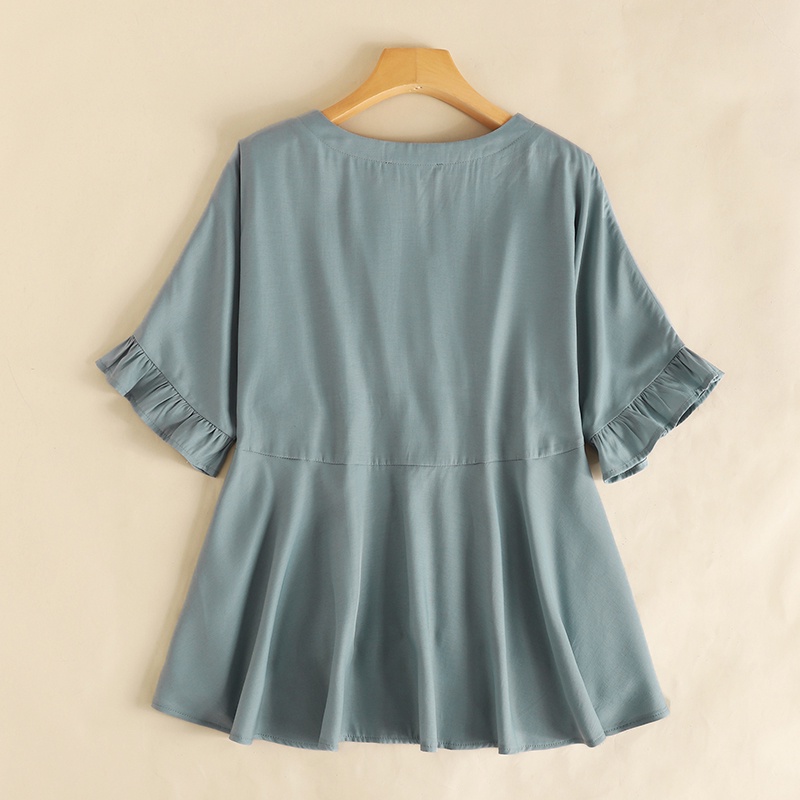 Zanzea Áo Tay Ngắn Cổ Chữ V Thời Trang Sành Điệu Cho Nữ