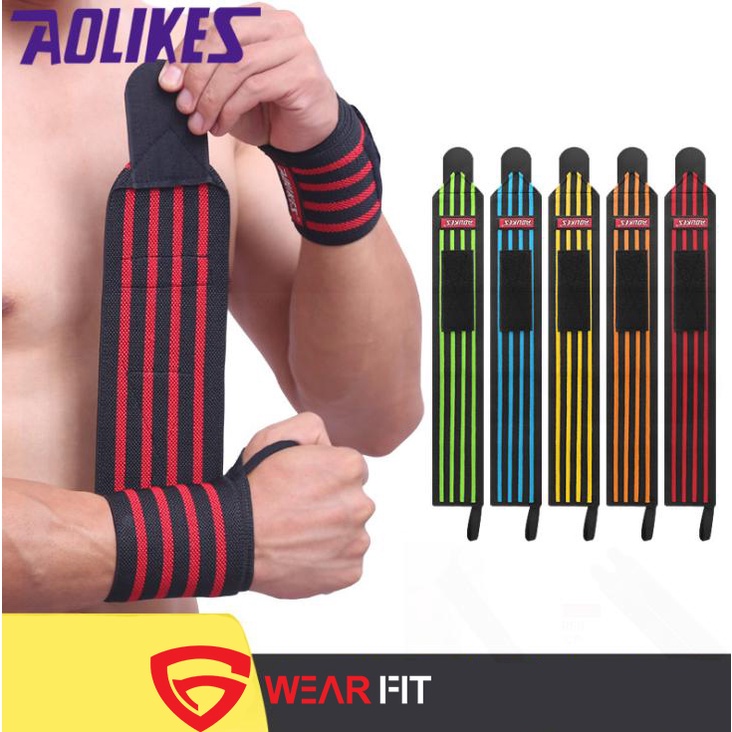 Quấn Cổ tay AOLIKES 4 Sọc chất liệu khô thoáng thoải mái  A1538
