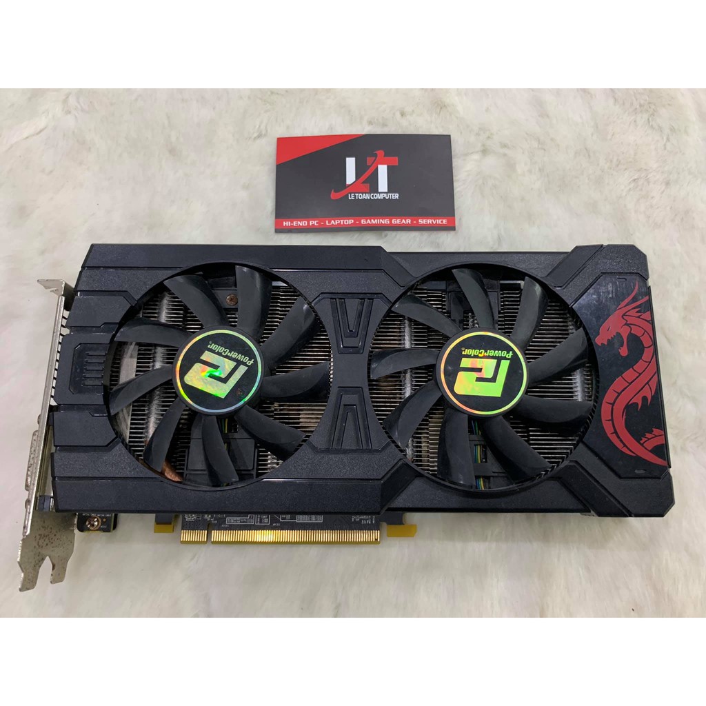 VGA Power Color RX580 4G D5 2 Fan (1 Port DVI)