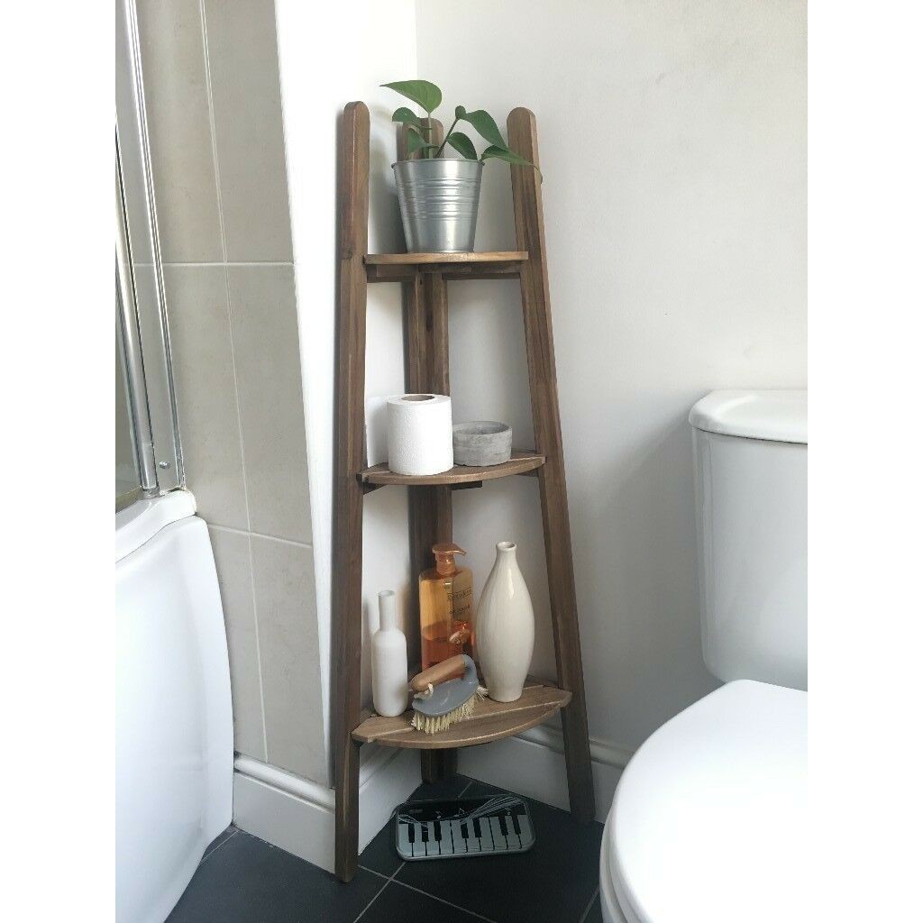 Kệ gỗ góc tường gỗ tràm chịu mưa nắng giá sách kệ để cây trang trí ban công sân vườn xuất khẩu Thụy Điển