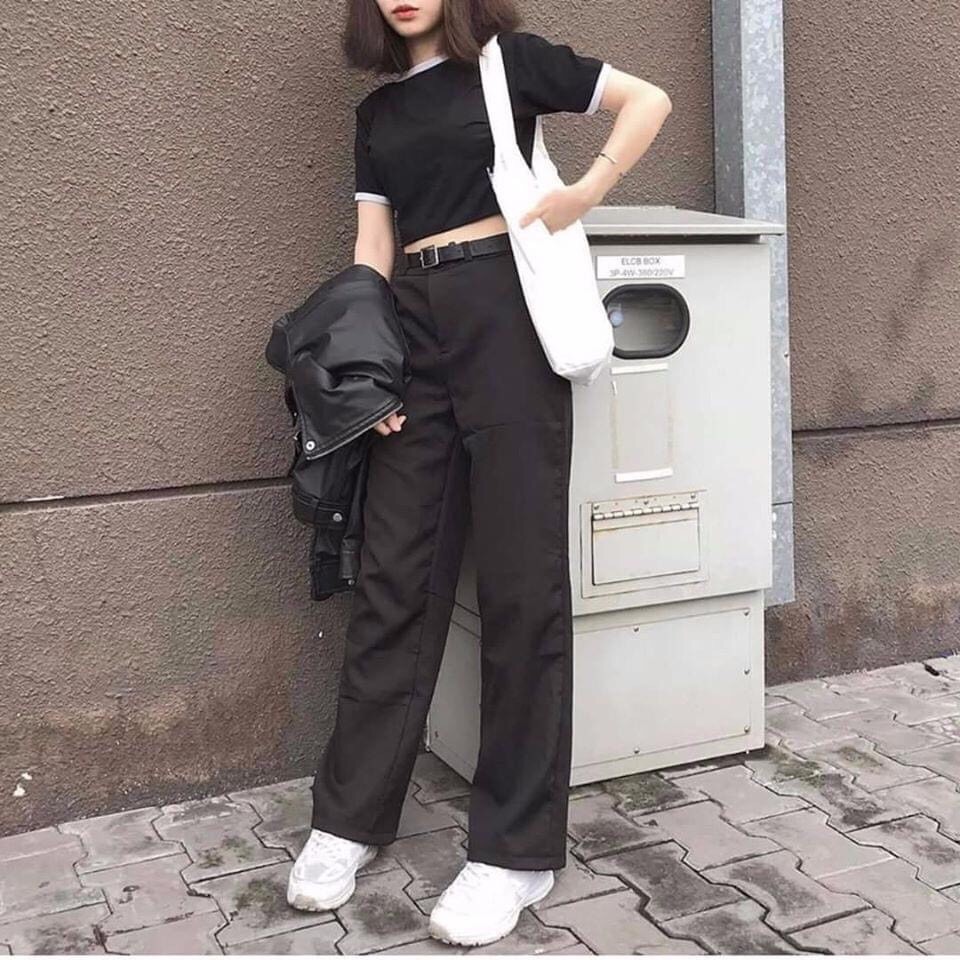 [GIÁ SỈ] Áo croptop viền cổ chất cotton dày dặn co giãn 4 chiều SABI SHOP FREE SIZE DƯỚI 60KG | BigBuy360 - bigbuy360.vn