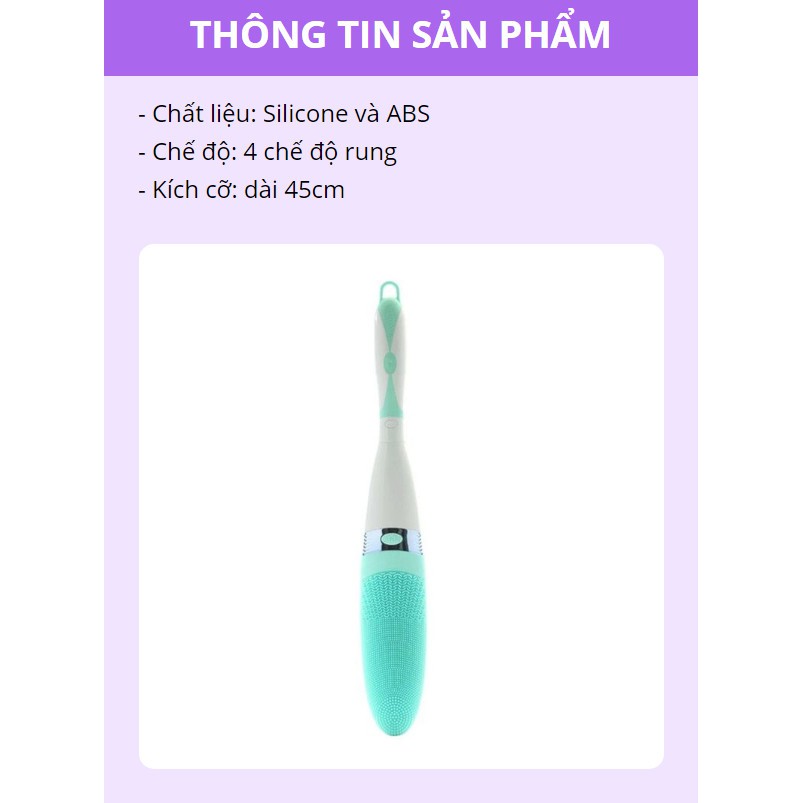 Gậy massage toàn thân có 4 chế độ rung khi tắm cao cấp