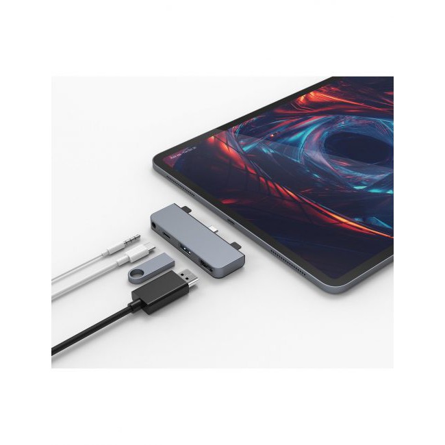 Cổng Chuyển Cho IPad Pro, Macbook HyperDrive 4 IN 1 HDMI 4K USB-C Hub HD319E [Bảo Hành 24 Tháng] Hàng Chính Hãng