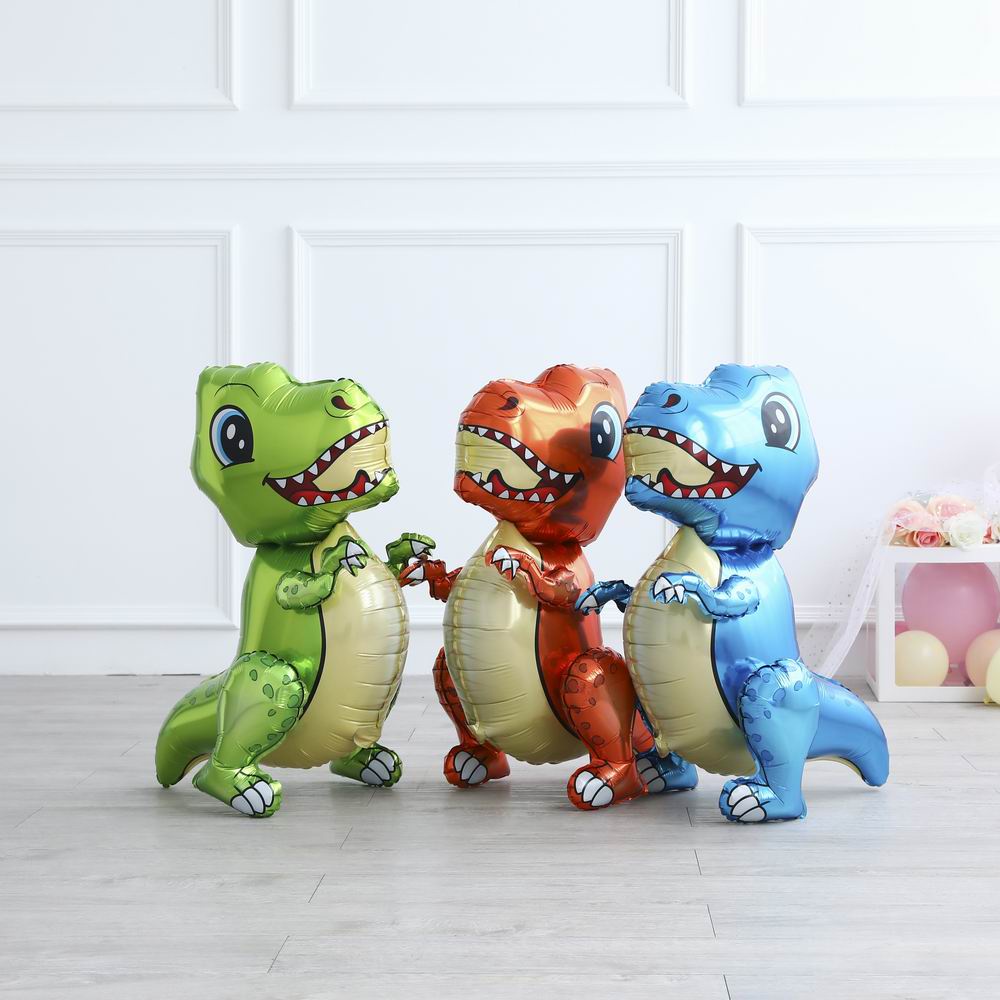 Bộ 18 Bóng Bay Hình Khủng Long 4D 32 Inch Cho Trẻ Em