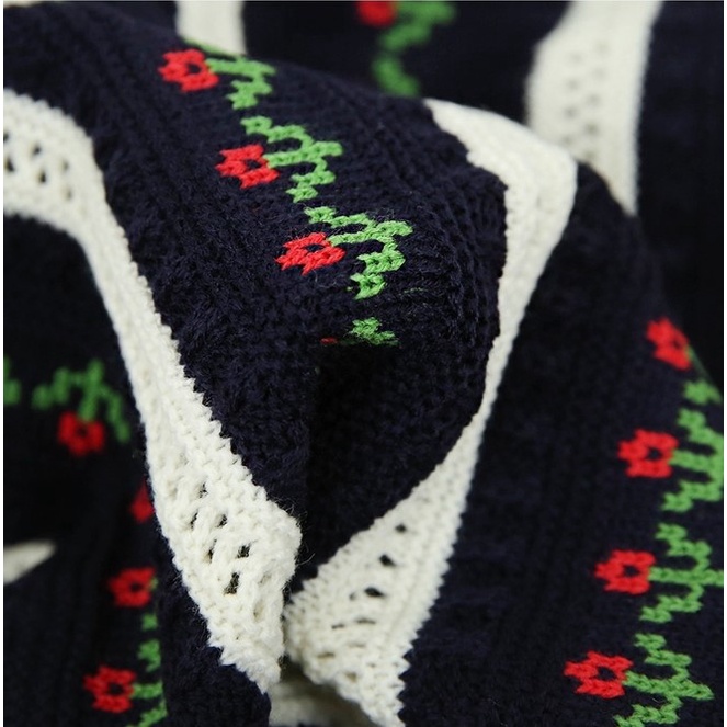 DUNEA Áo Khoác Cardigan Dệt Kim Dáng Rộng Cổ Chữ V Kẻ Sọc Gợi Cảm Cho Nữ