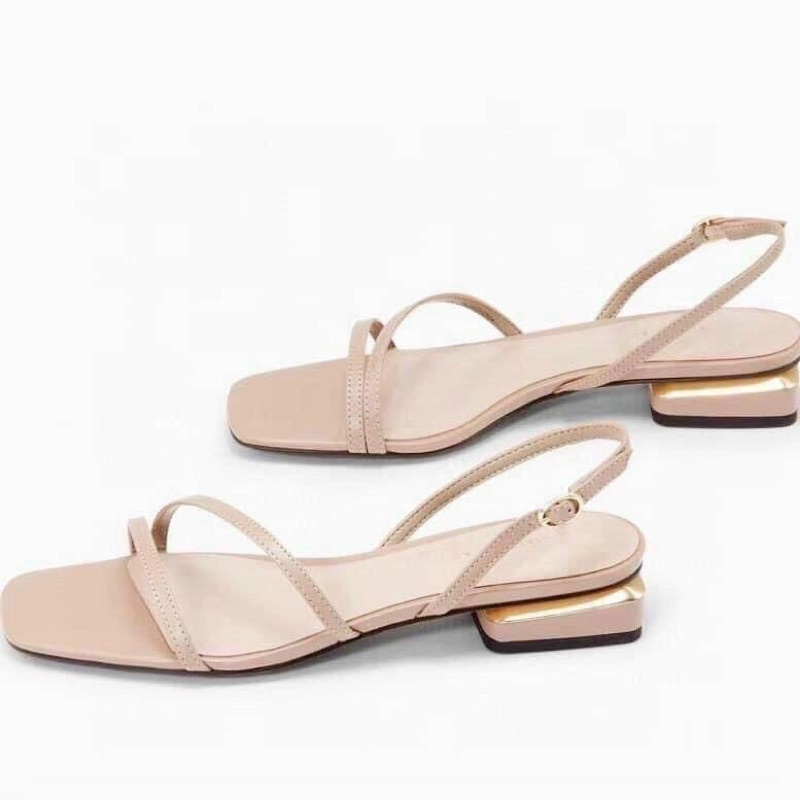 Sandal bệt nữ 2cm 2 quai mảnh cao cấp