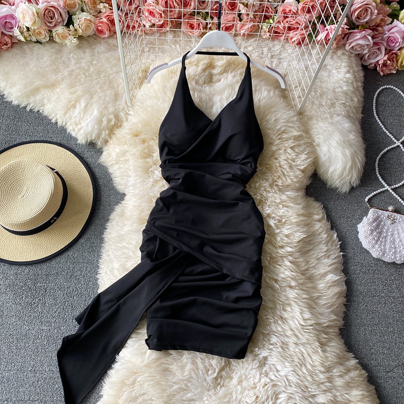 🌸Hàng Order🌸 Váy Đầm Body Vắt Chéo Eo Có Tà Tiệc Cưới Sexy Nữ Tính🌸Hàng Quảng Châu