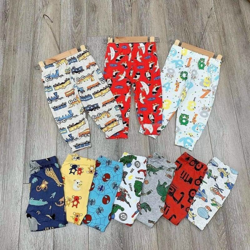 Quần Dài Bé Trai Bé Gái Cotton Borip Xuất 8-20kg