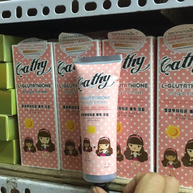 Kem chống nắng cathy chấm bi magic cream