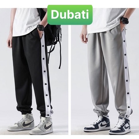 QUẦN JOGGER THỂ THAO NAM NỮ UNISEX CHẤT NỈ DÀY DA CÁ ỐNG SUÔNG RỘNG 7 CÚC BẤM THỜI TRANG THU ĐÔNG SÀNH ĐIÊU - DUBATI  F